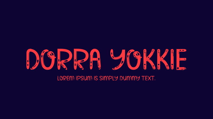 DORRA YOKKIE Font Family