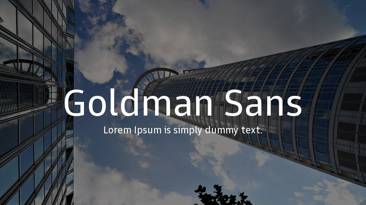 Goldman Sans Font Family