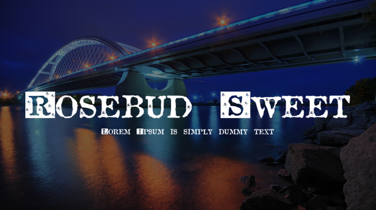 Rosebud Sweet Font