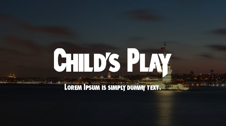Child's Play Font