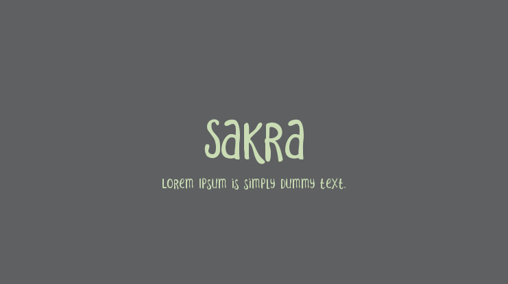 Sakra Font