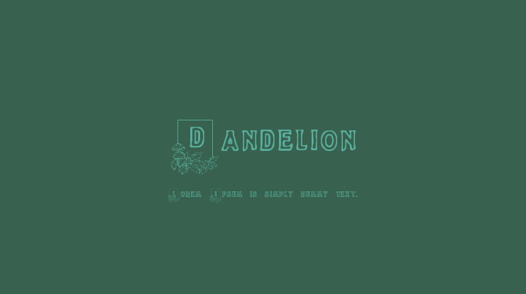 Dandelion Font