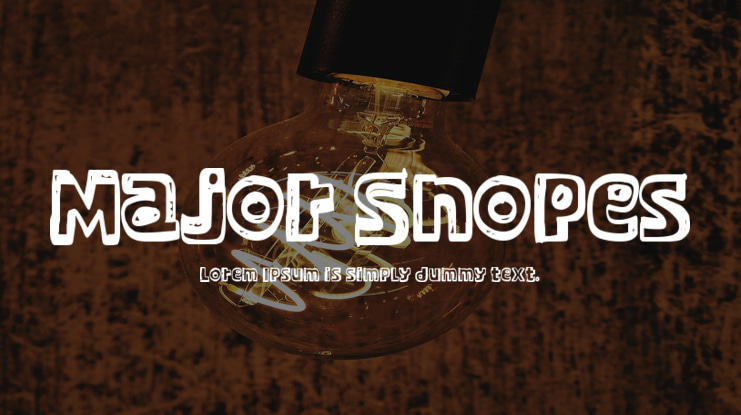 Major Snopes Font