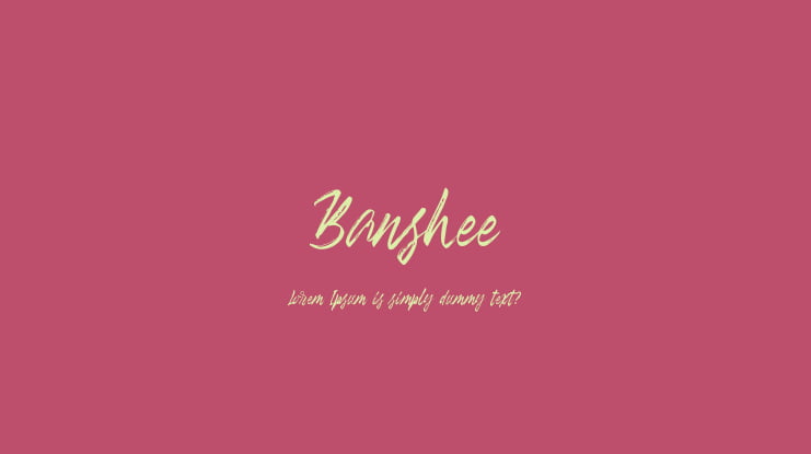 Banshee Font