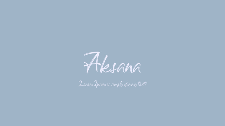Aksana Font