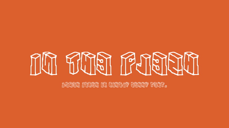 In The Flesh Font