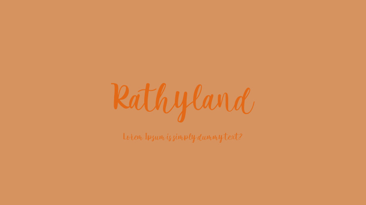 Rathyland Font