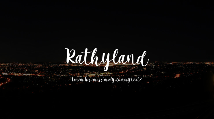 Rathyland Font