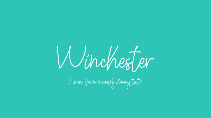 Winchester Font