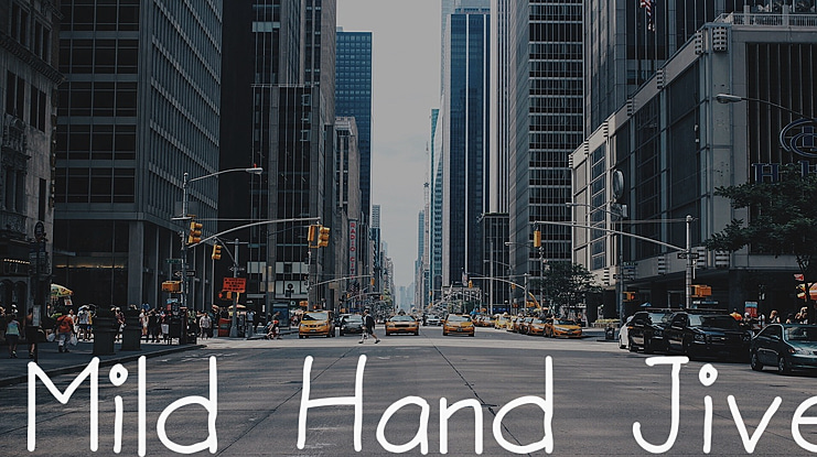 Mild Hand Jive Font