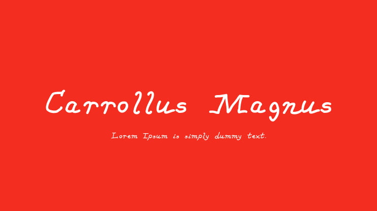 Carrollus Magnus Font