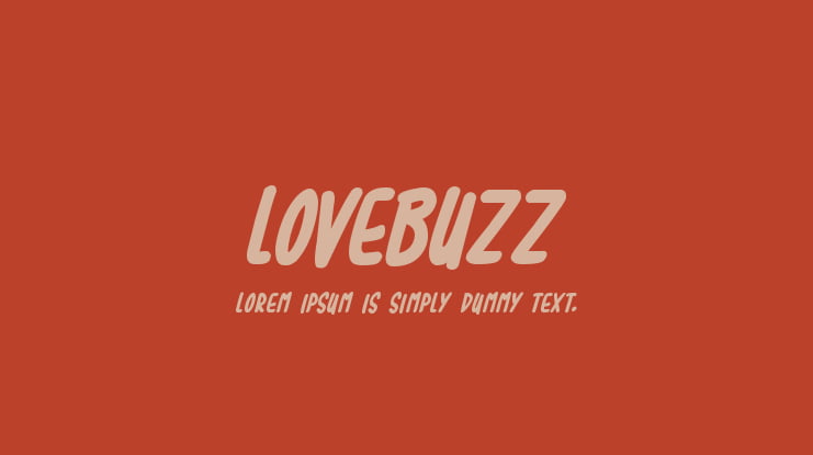 Lovebuzz Font Family
