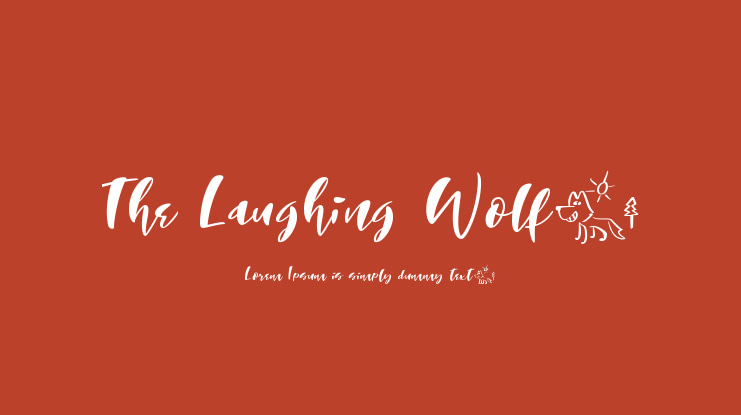 The Laughing Wolf. Font
