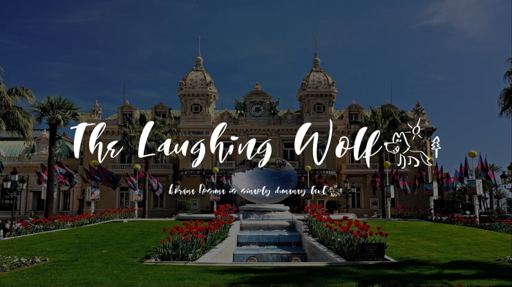 The Laughing Wolf. Font