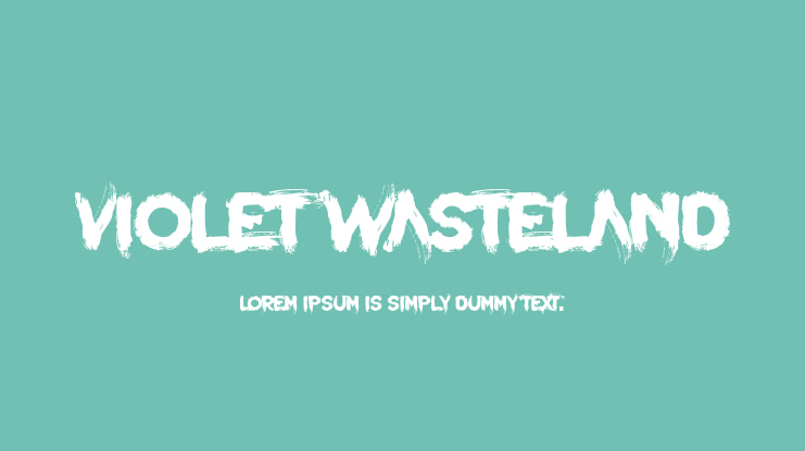 Violet Wasteland Font