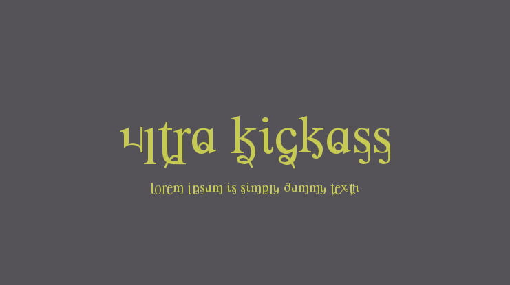 Ultra Kickass Font