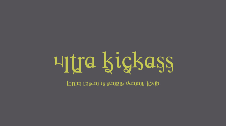 Ultra Kickass Font