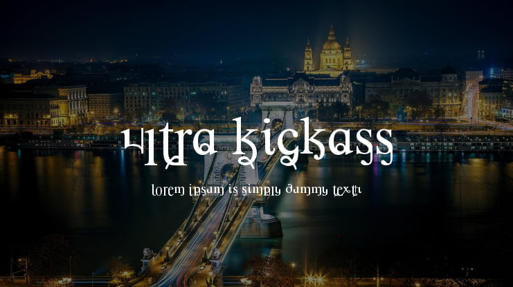 Ultra Kickass Font