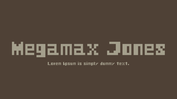 Megamax Jones Font