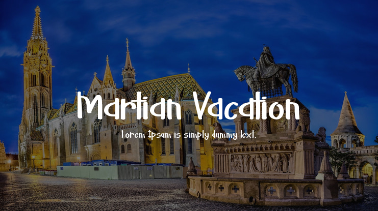 Martian Vacation Font