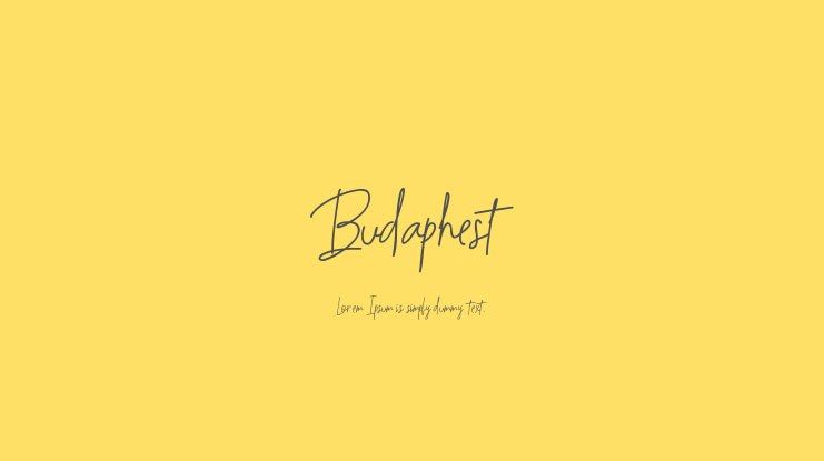 Budaphest Font