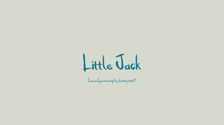 Little Jack Font