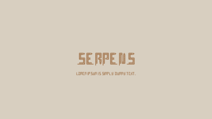 Serpens Font