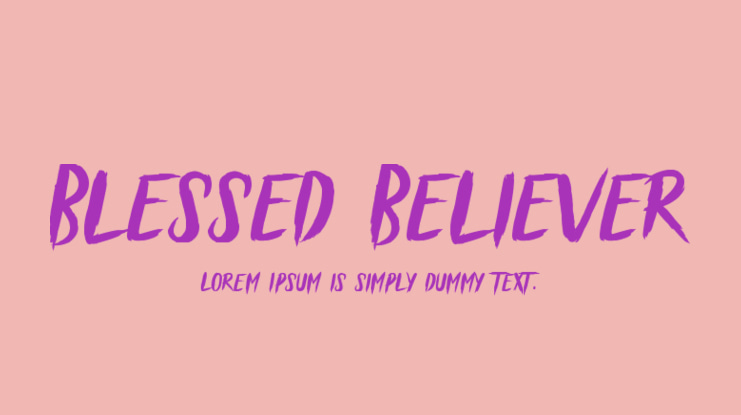 Blessed Believer Font