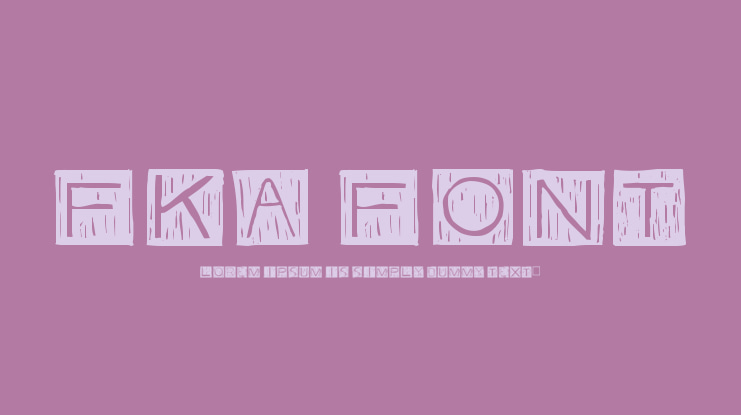 FKA Font