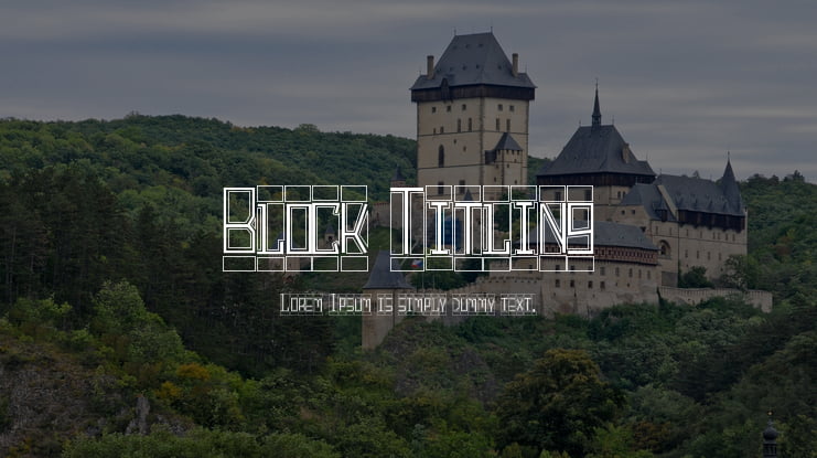 Block Titling Font Family