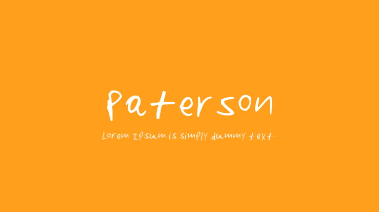 Paterson Font