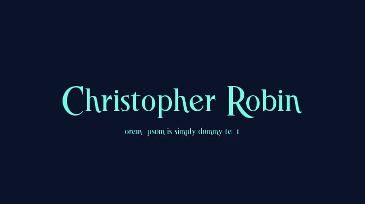 Christopher Robin Font