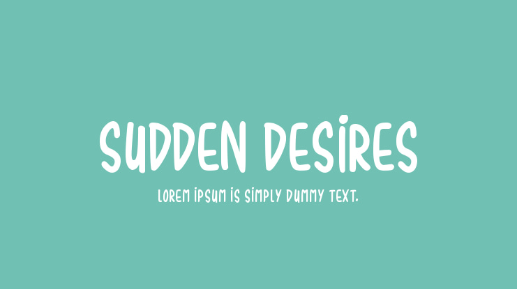 Sudden Desires Font Family