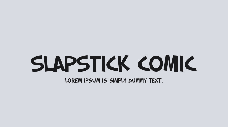 Slapstick Comic Font