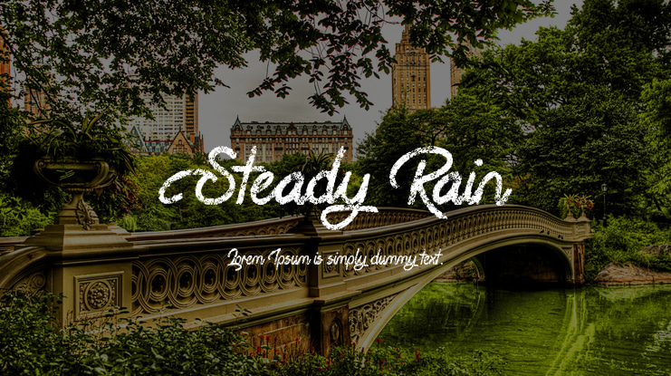 Steady Rain Font