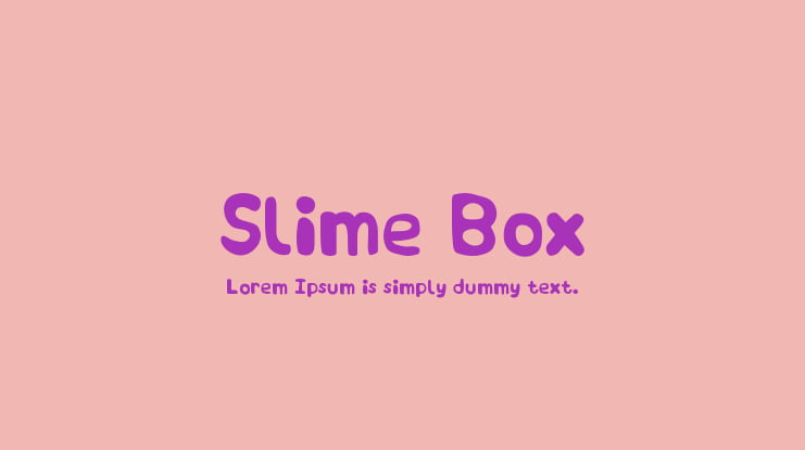 Slime Box Font