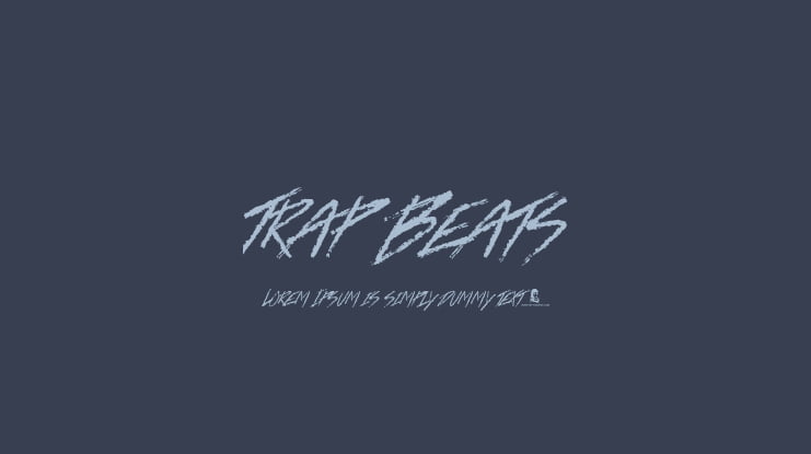 Trap Beats Font