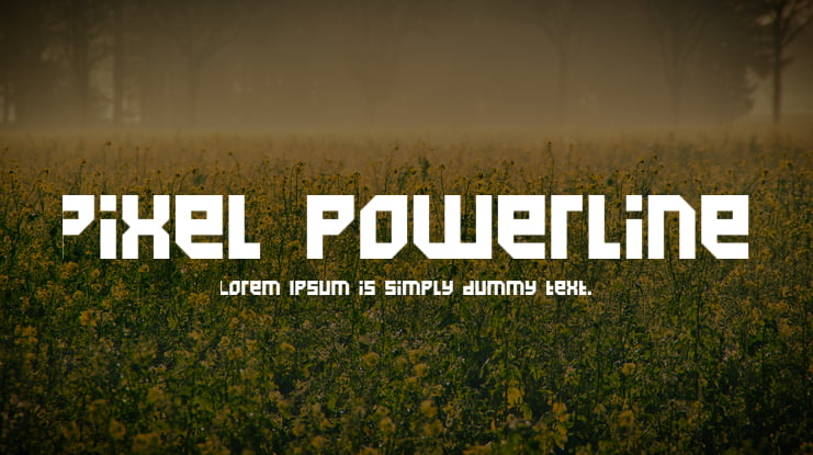 Pixel Powerline Font Family