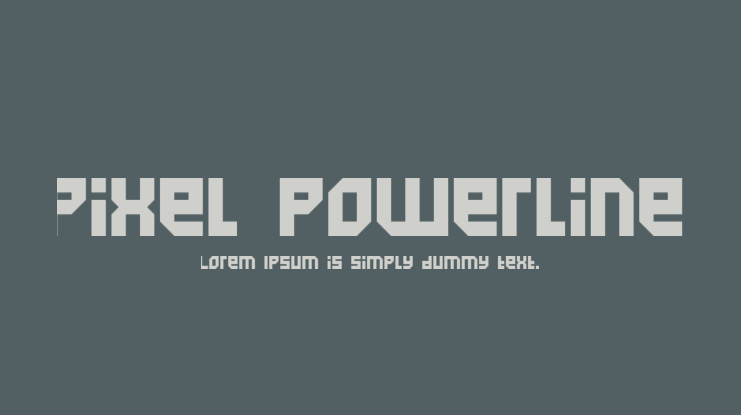 Pixel Powerline Font Family