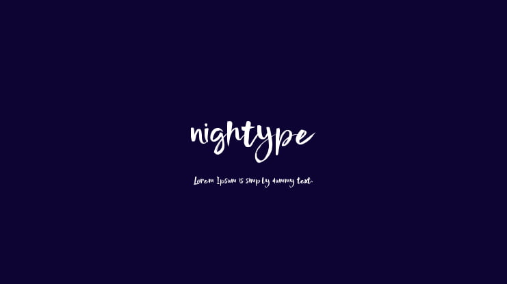 nightype Font