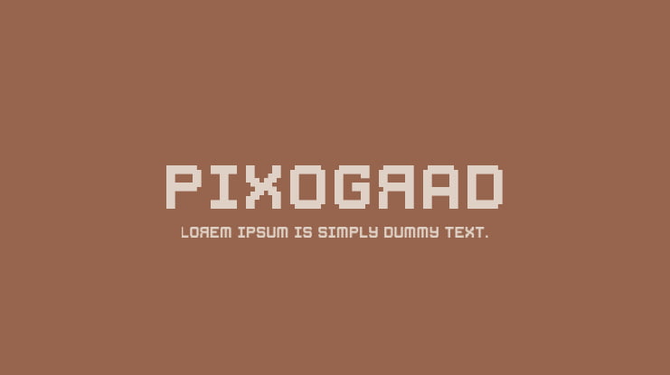 Pixograd Font