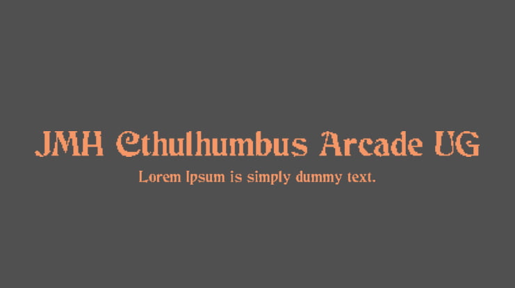JMH Cthulhumbus Arcade UG Font Family