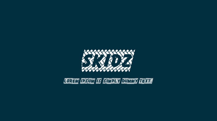 Skidz Font Family