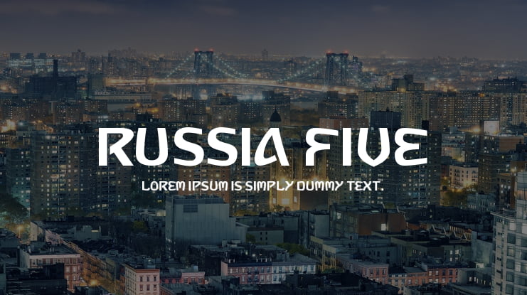 Russia Five Font