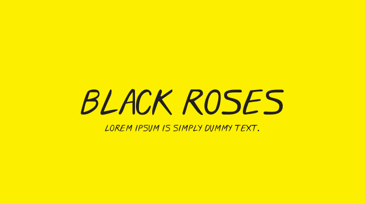 Black Roses Font