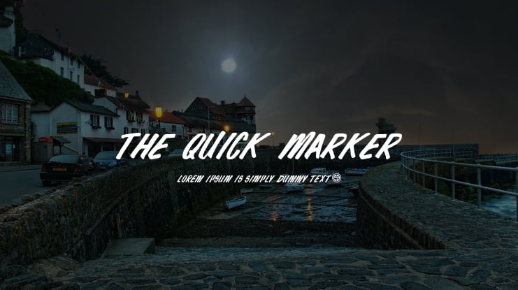 The Quick Marker Font