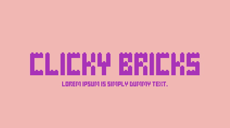 Clicky Bricks Font