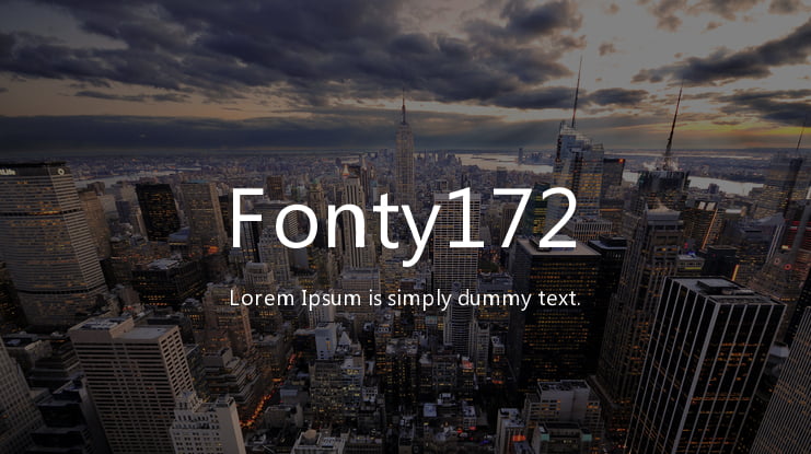 Fonty172 Font Family