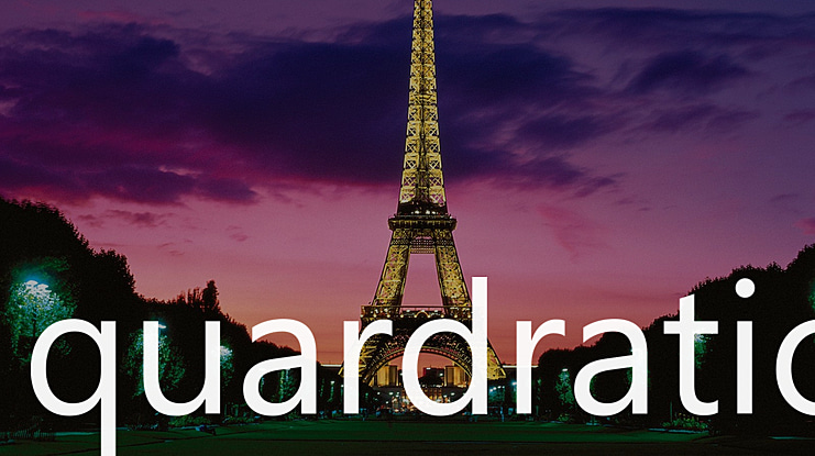 quardratic Font Family