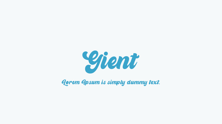 Gient Font Family